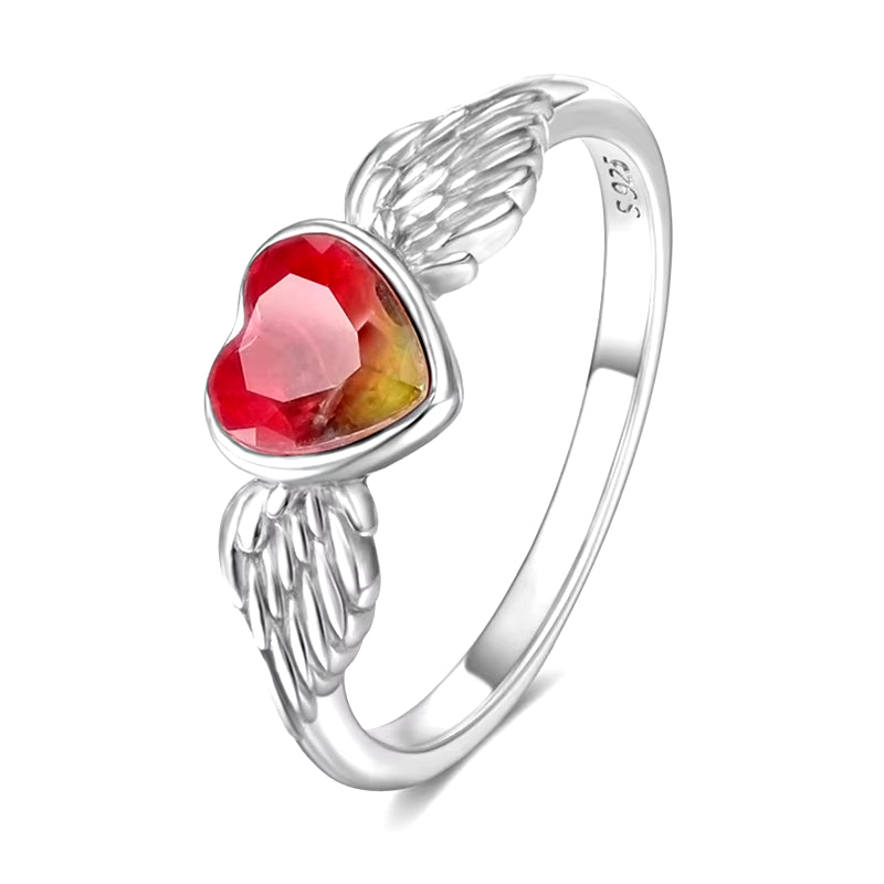 New Red Heart Ring 925 Sterling Silver Sparkling Ring for Women 925 Silver Design Original Zircon Rings Festival Jewelry Gift