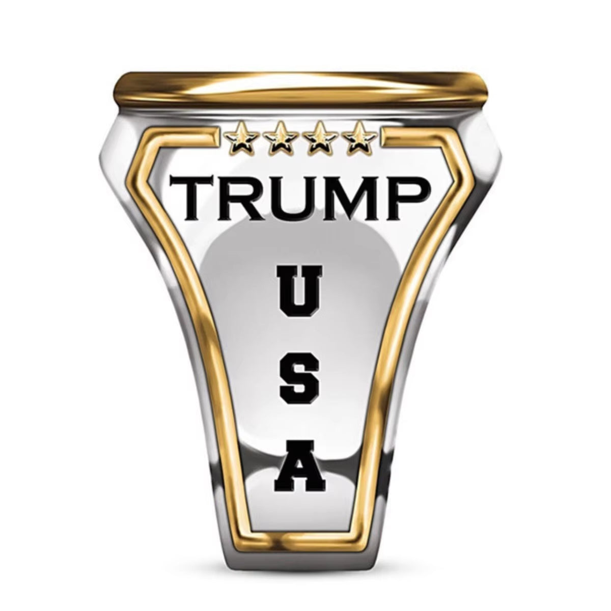 2024 USA President Trump Rings for Men Women Stainless Steel United States Presidential Election MAGA Supporter Jewelry Size7-13