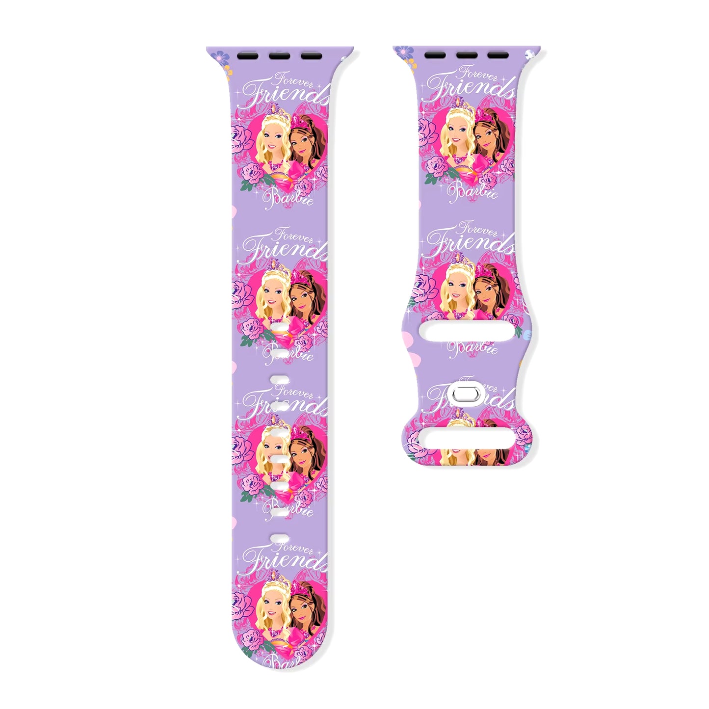 Doll Printed Strap for Apple Watch 9 8 7 SE 6 Silicone Band Replaceable Bracelet for Iwatch 45Mm 44Mm 42Mm 41Mm Sport Watchband