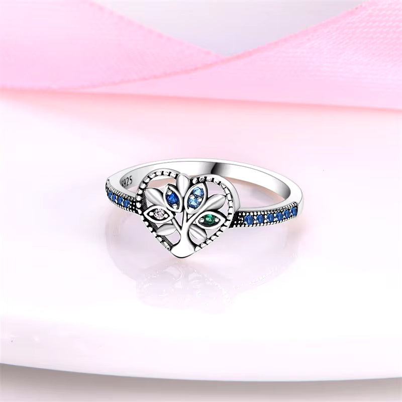 New Red Heart Ring 925 Sterling Silver Sparkling Ring for Women 925 Silver Design Original Zircon Rings Festival Jewelry Gift